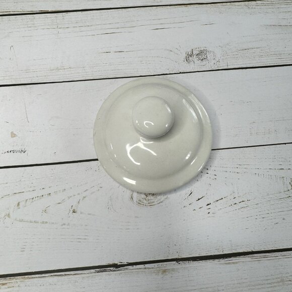 White Provincial Stoneware Soup Bowl W Lid Home Concepts Floral Country Farmcore - Picture 5 of 7